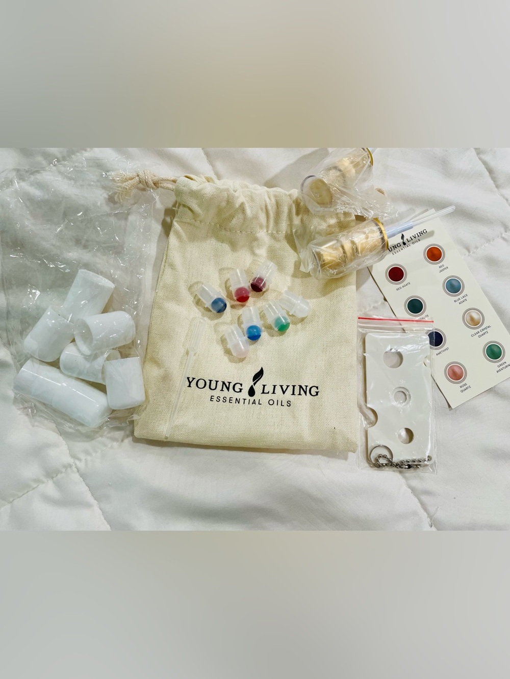 Young Living Gemstone Roller Ball Tops- New